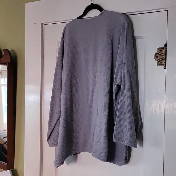 April Meets October November Robe in Blue Gray One Size EUC - Picture 5 of 8